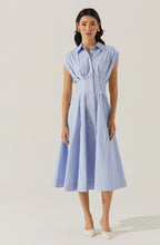 Load image into Gallery viewer, ASTR The Label Beckett Tapered Waist Pleated Dress