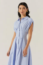 Load image into Gallery viewer, ASTR The Label Beckett Tapered Waist Pleated Dress