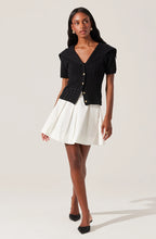 Load image into Gallery viewer, ASTR The Label Analissa Pointelle Sailor Collar Cardigan