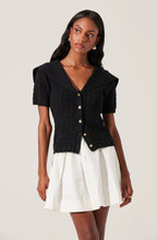 Load image into Gallery viewer, ASTR The Label Analissa Pointelle Sailor Collar Cardigan