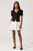 Load image into Gallery viewer, ASTR The Label Analissa Pointelle Sailor Collar Cardigan