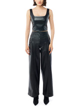 Load image into Gallery viewer, LBLC Clark Wide Leg Vegan Leather Trouser