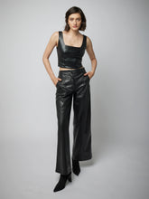 Load image into Gallery viewer, LBLC Clark Wide Leg Vegan Leather Trouser
