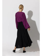 Load image into Gallery viewer, LUSANA Vera Belted Black Skirt