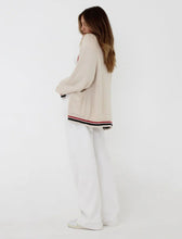 Load image into Gallery viewer, rumored-scholar-cardigan-cream-stripe-vintage-inspired