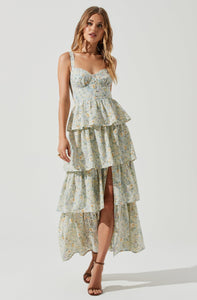 ASTR The Label Midsummer Floral Tiered Maxi Dress