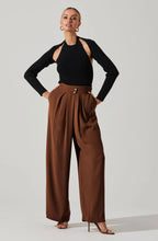 Load image into Gallery viewer, ASTR The Label Kara Criss-Cross Pleated Wide Leg Pants