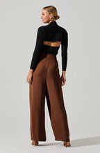 Load image into Gallery viewer, ASTR The Label Kara Criss-Cross Pleated Wide Leg Pants