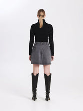 Load image into Gallery viewer, ENA PELLY Ally Asymmetrical Denim Skirt