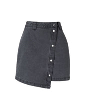 Load image into Gallery viewer, ENA PELLY Ally Asymmetrical Denim Skirt
