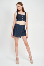 Load image into Gallery viewer, EN SAISON Julia Denim Mini Skort