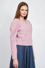 Load image into Gallery viewer, EN SAISON Sirka Puffed Sleeve Cardigan