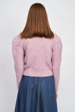 Load image into Gallery viewer, EN SAISON Sirka Puffed Sleeve Cardigan