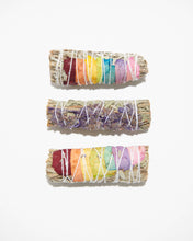Load image into Gallery viewer, LIV ROCKS Sage Smudge - White Sage & Chakra Rose Petals Smudge Sticks