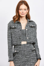 Load image into Gallery viewer, EN SAISON Noelle Tweed Cropped Jacket