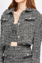 Load image into Gallery viewer, EN SAISON Noelle Tweed Cropped Jacket