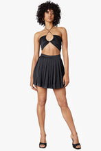 Load image into Gallery viewer, NIA Bobbi Satin Pleated Skort