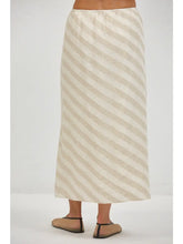 Load image into Gallery viewer, A.REN Lara Woven Striped Midi Skirt