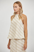 Load image into Gallery viewer, A.REN Lara Woven Striped Halter Top
