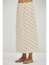 Load image into Gallery viewer, A.REN Lara Woven Striped Midi Skirt