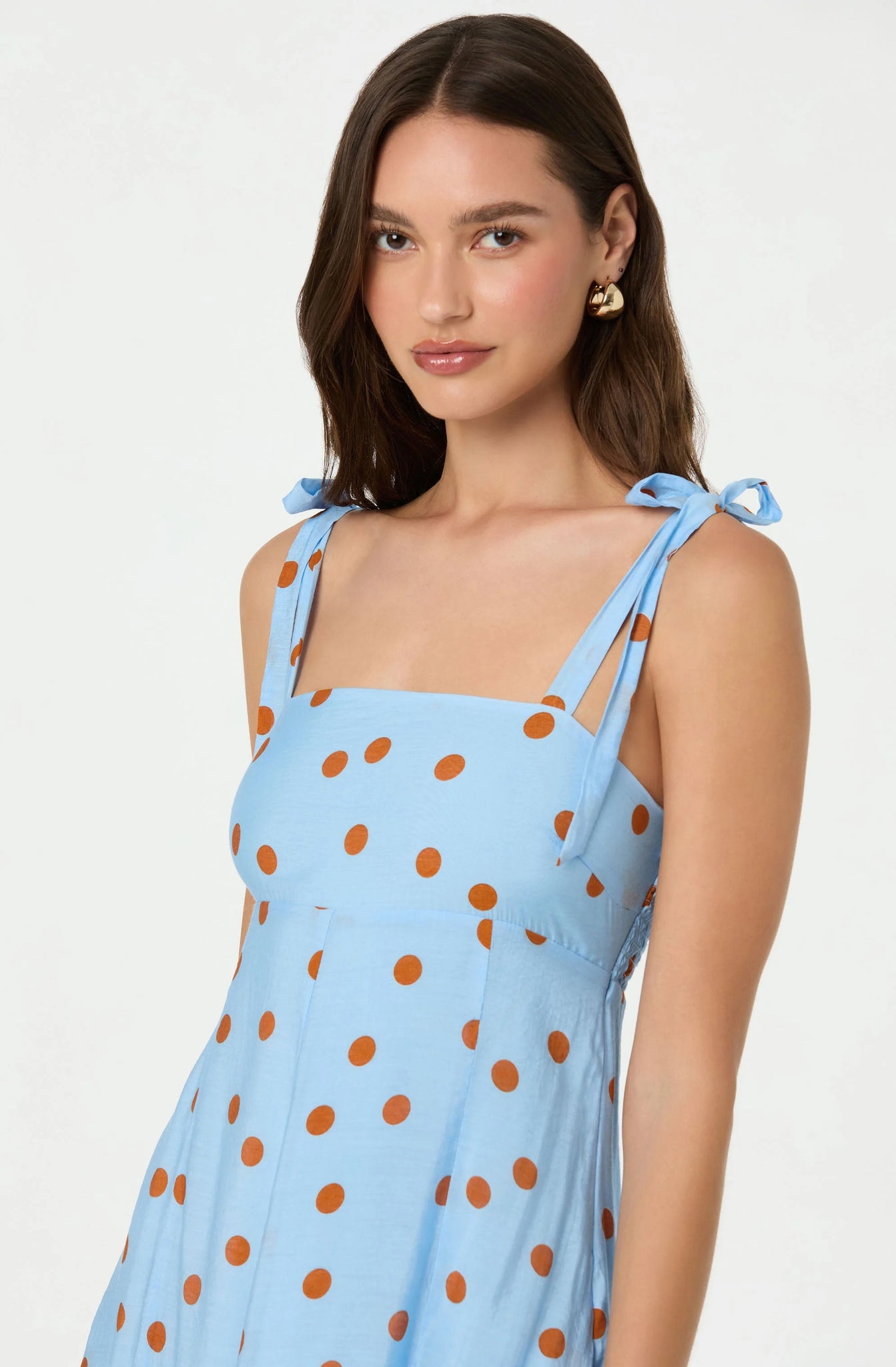 ASTR The Label Lillian Polka Dot Midi Dress – THD Shoppe