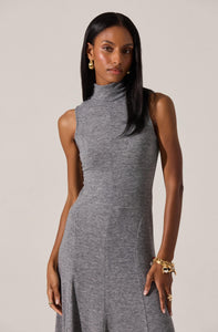 ASTR The Label Haylie Sleeveless Turtleneck Jersey Dress