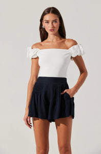 ASTR The Label Ciro Linen-Blend Shorts