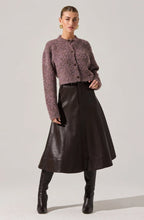 Load image into Gallery viewer, ASTR The Label Zhuri Faux Leather Midi Skirt