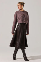 Load image into Gallery viewer, ASTR The Label Zhuri Faux Leather Midi Skirt
