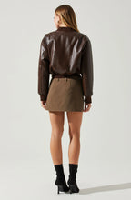 Load image into Gallery viewer, ASTR The Label Avianna Vegan Leather Bomber Jacket