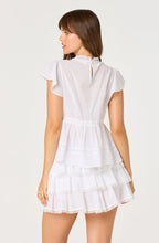 Load image into Gallery viewer, ASTR The Label Jenny Eyelet Flutter Sleeve Top