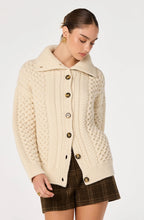 Load image into Gallery viewer, ASTR The Label Crystelle Cable Knit Funnel Collar Cardigan