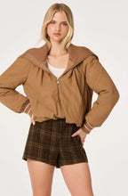 Load image into Gallery viewer, ASTR The Label Casey Sailor Collar Puffer Jacket