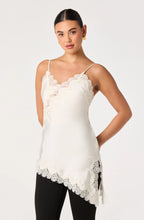 Load image into Gallery viewer, ASTR The Label Laura Lace Trim Asymmetric Top