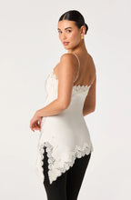 Load image into Gallery viewer, ASTR The Label Laura Lace Trim Asymmetric Top