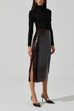 Load image into Gallery viewer, ASTR Dova Sequin Midi Skirt