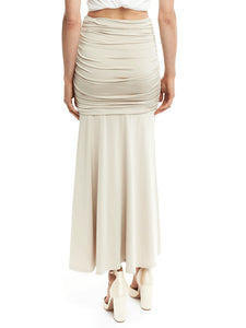 LBLC The Label Drea Ruched Maxi Skirt