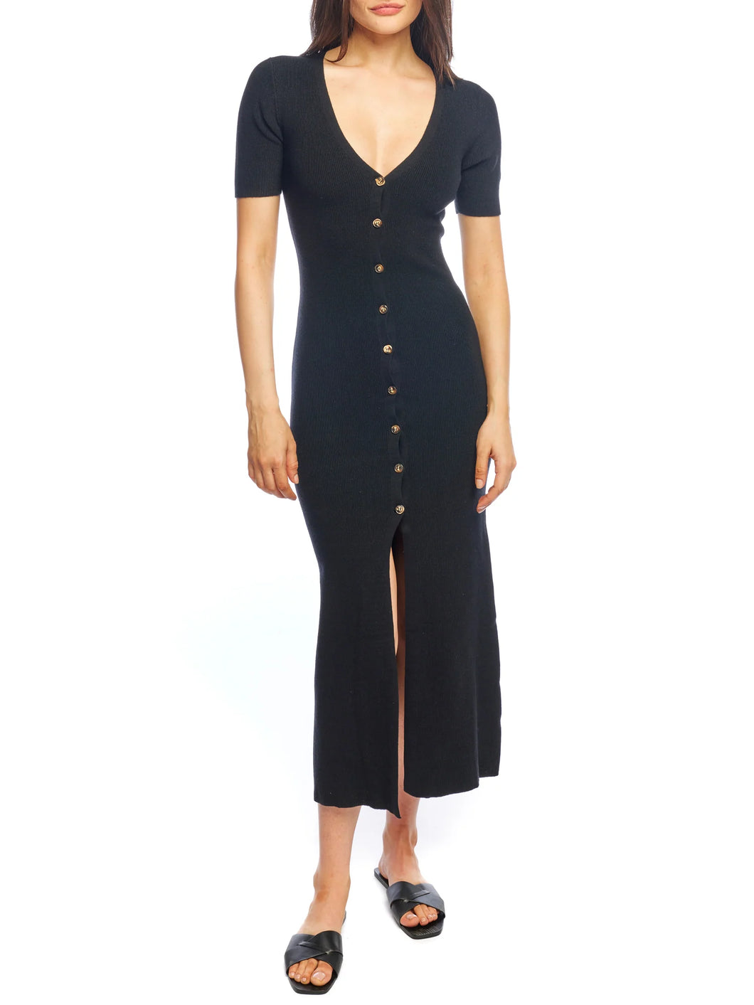 LBLC The Label Goldie Knit Midi Dress