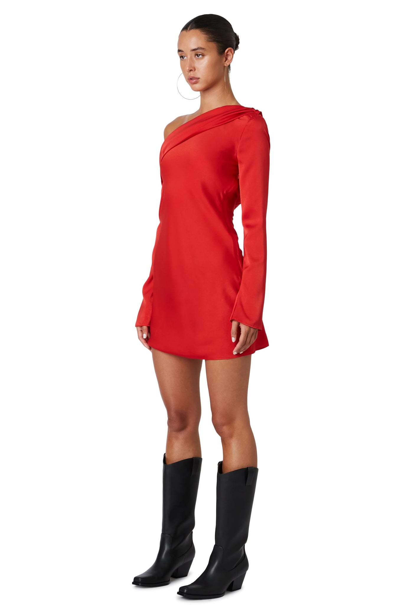 nia red dress NIA Terra Mini Dress L / SCARLET