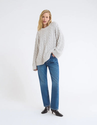 RUMORED Highland Cable Knit Sweater
