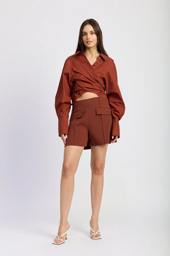 EN SAISON Emma Flap-Pocket Shorts