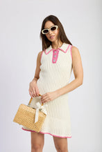 Load image into Gallery viewer, EN SAISON Rebecca Contrast Stitch Mini Dress