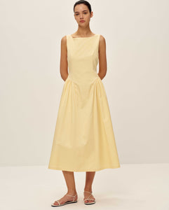 ELODIE Lennon Poplin Midi Dress