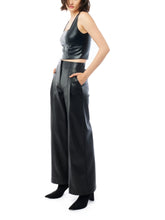 Load image into Gallery viewer, LBLC Clark Wide Leg Vegan Leather Trouser