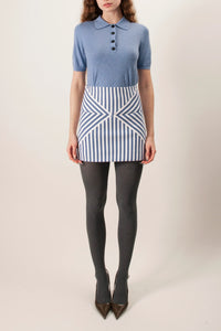 MAUDE CLUB Darcy Knit Polo Top