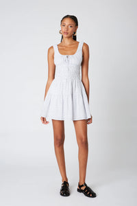 NIA Salt Ruched Mini Dress