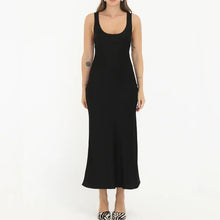 Load image into Gallery viewer, Rumored_market_midi_dress_4_black_90&#39;s_minimalist