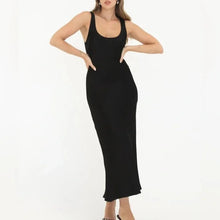 Load image into Gallery viewer, Rumored_market_midi_dress_black_90&#39;s_minimalist