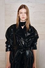 Load image into Gallery viewer, RUE SOPHIE Hyde Shiny PU Trench Coat