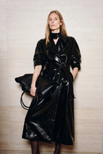 Load image into Gallery viewer, RUE SOPHIE Hyde Shiny PU Trench Coat